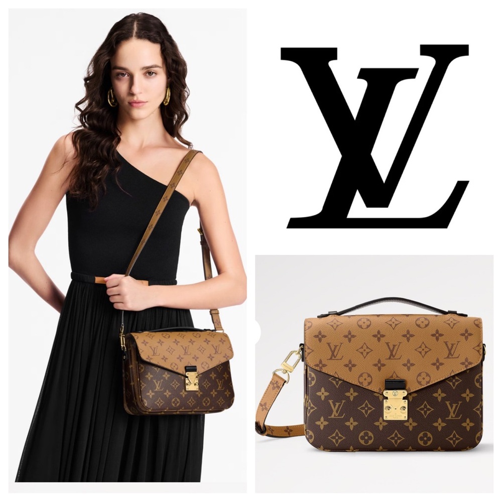 Louis Vuitton Brown & Tan Monogram Two-Tone Crossbody Bag